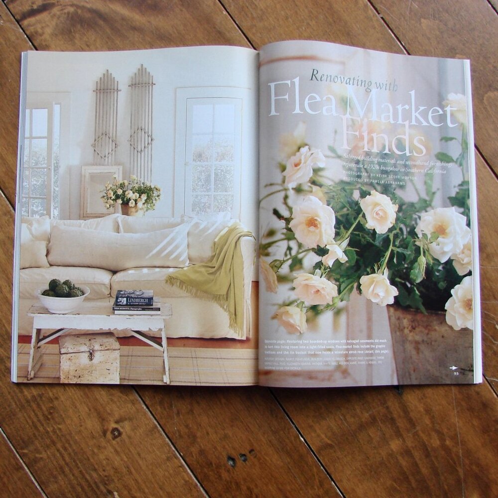Flea Market Vintage Antique Decorating Magazines Lot of 5 Country Cottage Style - Picture 4 of 16
